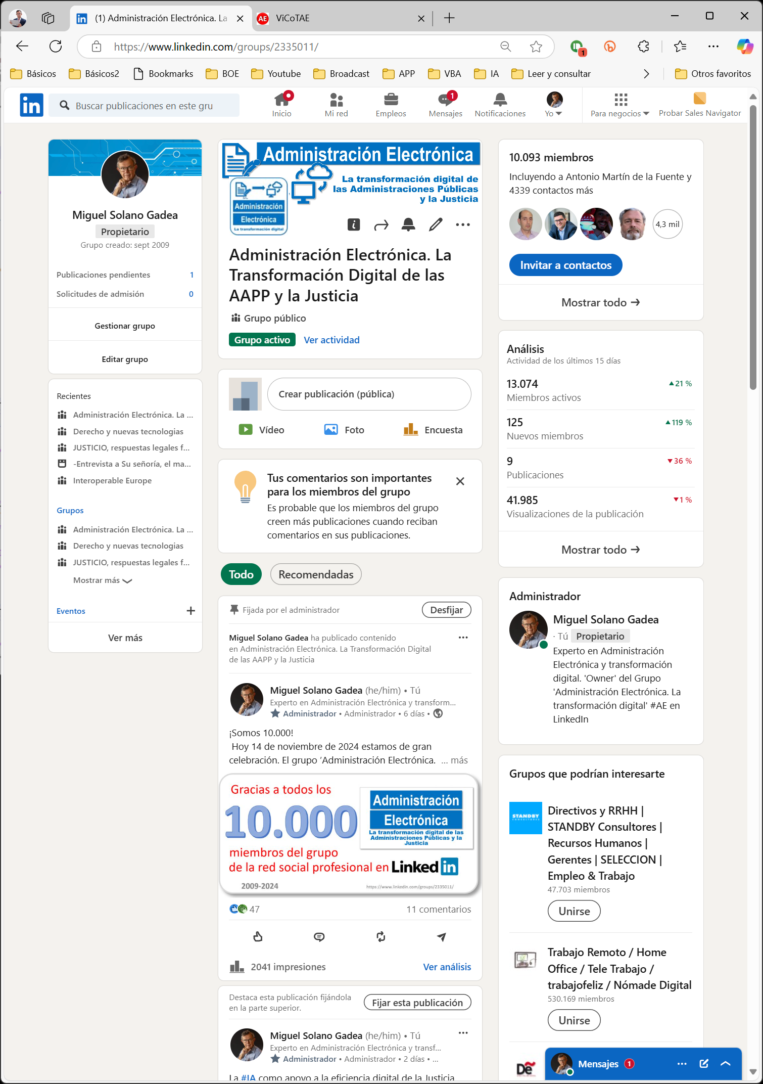 Grupo AE en LinkedIn